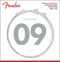 Fender 3150 ORIGINAL BULLETS™ - PURE NICKEL BULLET ENDS Electric Guitar Strings 9-42 Light