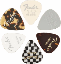 FENDER 351 MATERIAL MEDLEY, 6-PACK 5 FENDER 351 MATERIAL MEDLEY, 6-PACK -Faders Music Store fender 351 material medley 6 pack fmic 748611