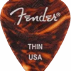 FENDER 351 SHAPE WAVELENGTH™ CELLULOID PICKS — 6-PACK, TORTOISE SHELL -Faders Music Store fender 351 shape wavelength celluloid picks 6 pack tortoise shell fmic 809917