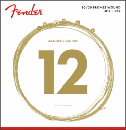 Fender 80/20 Bronze Acoustic Strings, Ball End 6 Fender 80/20 Bronze Acoustic Strings, Ball End -Faders Music Store fender 8020 bronze acoustic strings ball end fmic 488826