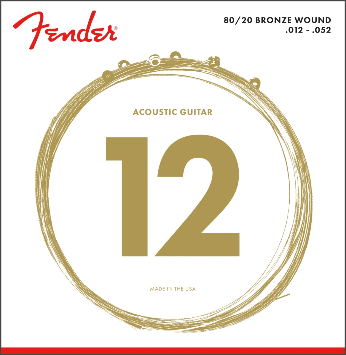 Fender 80/20 Bronze Acoustic Strings, Ball End 3 Fender 80/20 Bronze Acoustic Strings, Ball End - Image 3
