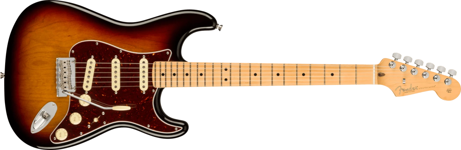 Fender American Professional II Stratocaster®, Maple Fingerboard, 3-Color Sunburst 1 Fender American Professional II Stratocaster®, Maple Fingerboard, 3-Color Sunburst