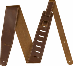 Fender® Broken-In Leather Strap, Tan 2.5"