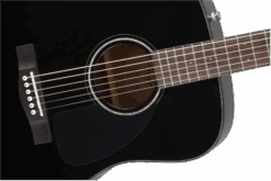 Fender CD-60 Dreadnought V3 W/Case, Walnut Fingerboard, Black -Faders Music Store fender cd 60 dreadnought v3 wcase walnut fingerboard black fmic 997008