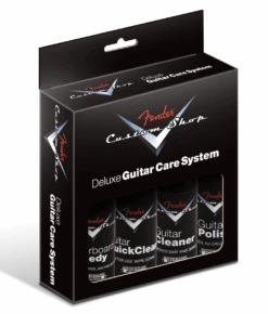 Fender Custom Shop Deluxe Guitar Care System, 4 Pack, Black