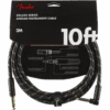 FenderDeluxe Series Instrument Cable, Straight/Angle, 10', Black Tweed 2 FenderDeluxe Series Instrument Cable, Straight/Angle, 10', Black Tweed -Faders Music Store fender deluxe series instrument cable straightangle 10 black tweed fmic 584013
