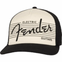 Fender® Electric Hat Black/Cream One Size