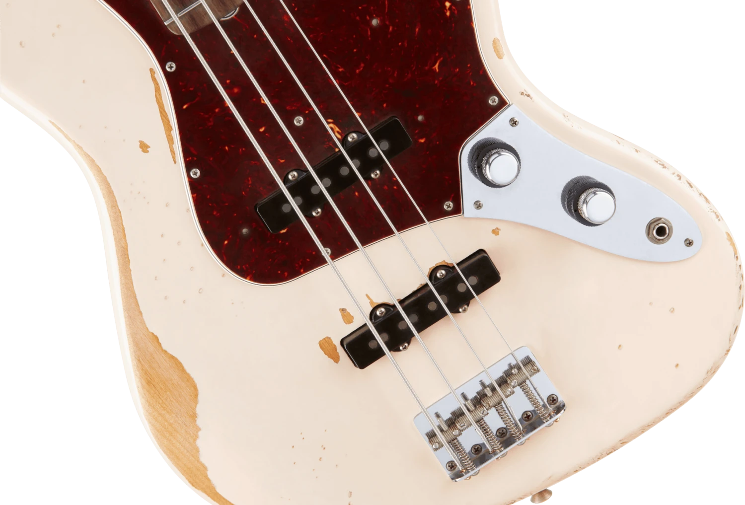 Fender Flea Jazz Bass, Rosewood Fingerboard, Roadworn Shell Pink 4 Fender Flea Jazz Bass, Rosewood Fingerboard, Roadworn Shell Pink - Image 4