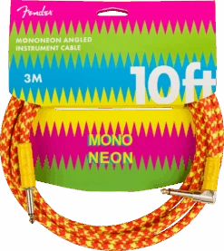 Fender MonoNeon Instrument Cable, 10', Orange