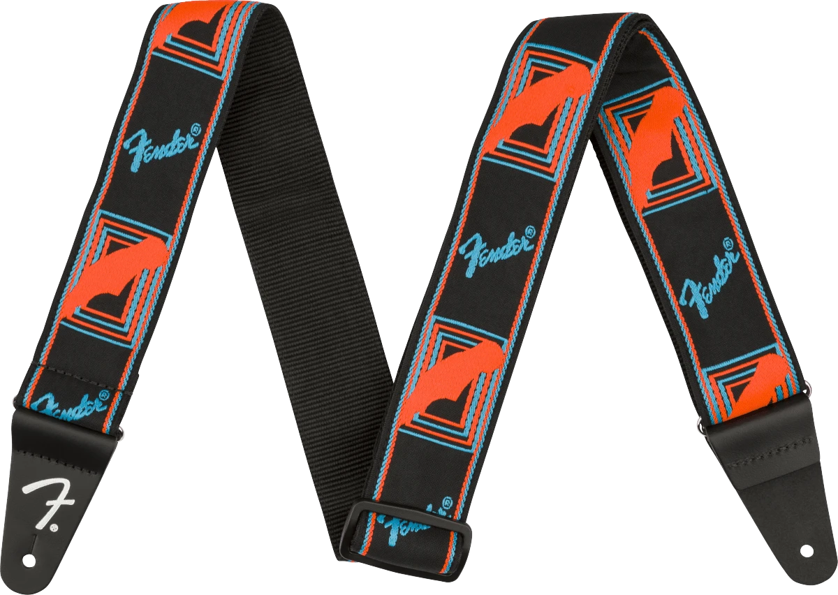 Fender Neon Monogrammed Strap, 2" 4 Fender Neon Monogrammed Strap, 2" - Image 4