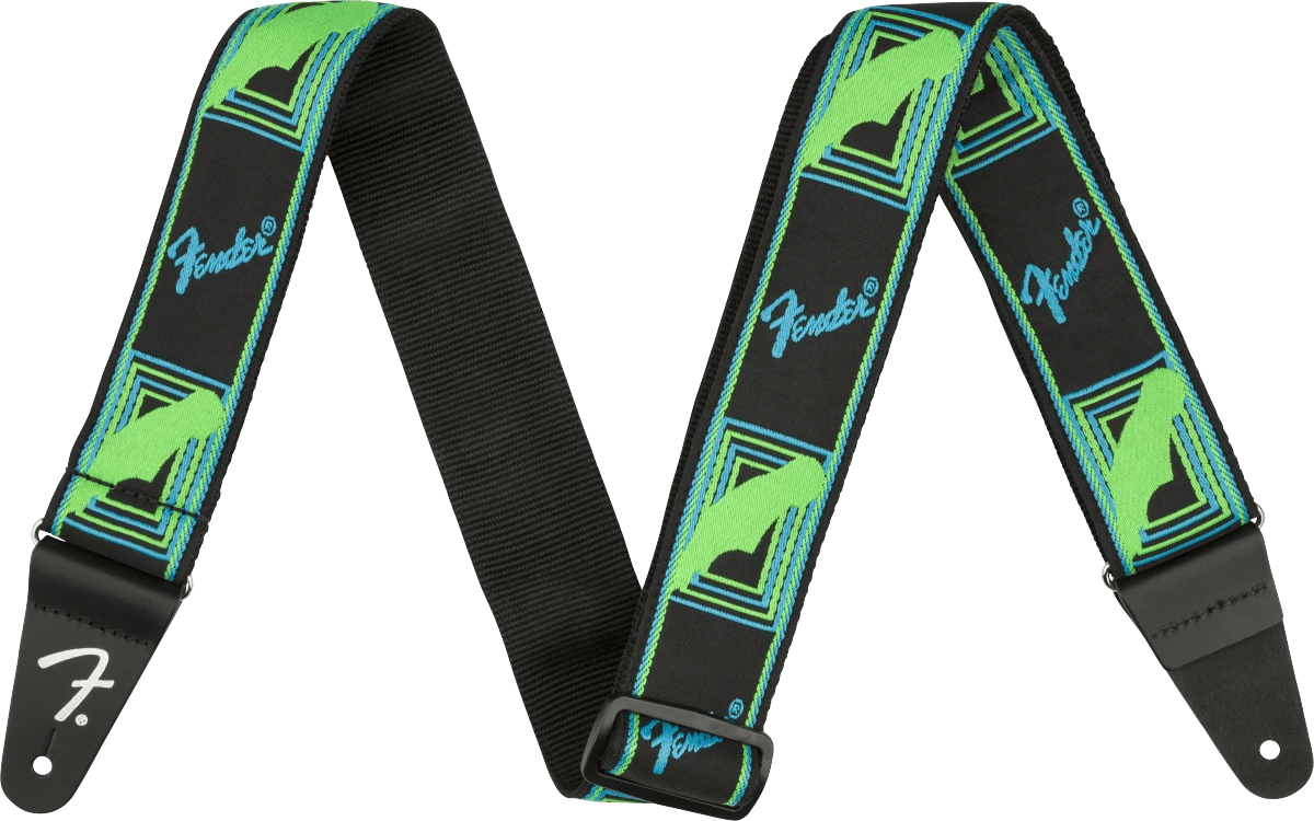 Fender Neon Monogrammed Strap, 2" 1 Fender Neon Monogrammed Strap, 2"