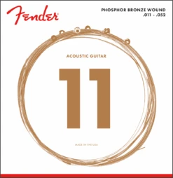 Fender Phosphor Bronze Acoustic Guitar Strings, Ball End, 60L 5 Fender Phosphor Bronze Acoustic Guitar Strings, Ball End, 60L -Faders Music Store fender phosphor bronze acoustic guitar strings ball end 60l fmic 955053