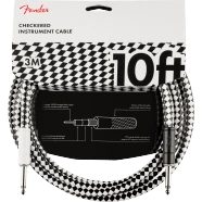 FenderPro 10' Instrument Cable, Checkerboard 1 FenderPro 10' Instrument Cable, Checkerboard