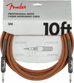 Fender Professional 10' Instrument Cable, Orange/Black Limited-Edition