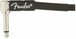 Fender Professional Series Instrument Cable 2-Pack, Angle/Angle, 6", Black -Faders Music Store fender professional series instrument cable 2 pack angleangle 6 black fmic 611015
