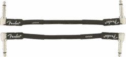 Fender Professional Series Instrument Cable 2-Pack, Angle/Angle, 6", Black