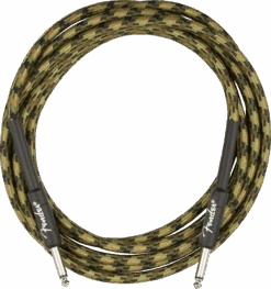 Fender Professional Series Instrument Cable, Straight/Straight, 10', Woodland Camo