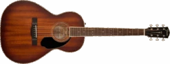 Fender PS-220E Parlor, All Mahogany, Ovangkol Fingerboard, Aged Cognac Burst
