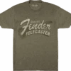 Fender® Since 1951 Telecaster™ T-Shirt, Military Heather Green 2 Fender® Since 1951 Telecaster™ T-Shirt, Military Heather Green -Faders Music Store fender since 1951 telecaster t shirt military heather green rock off trade 768241