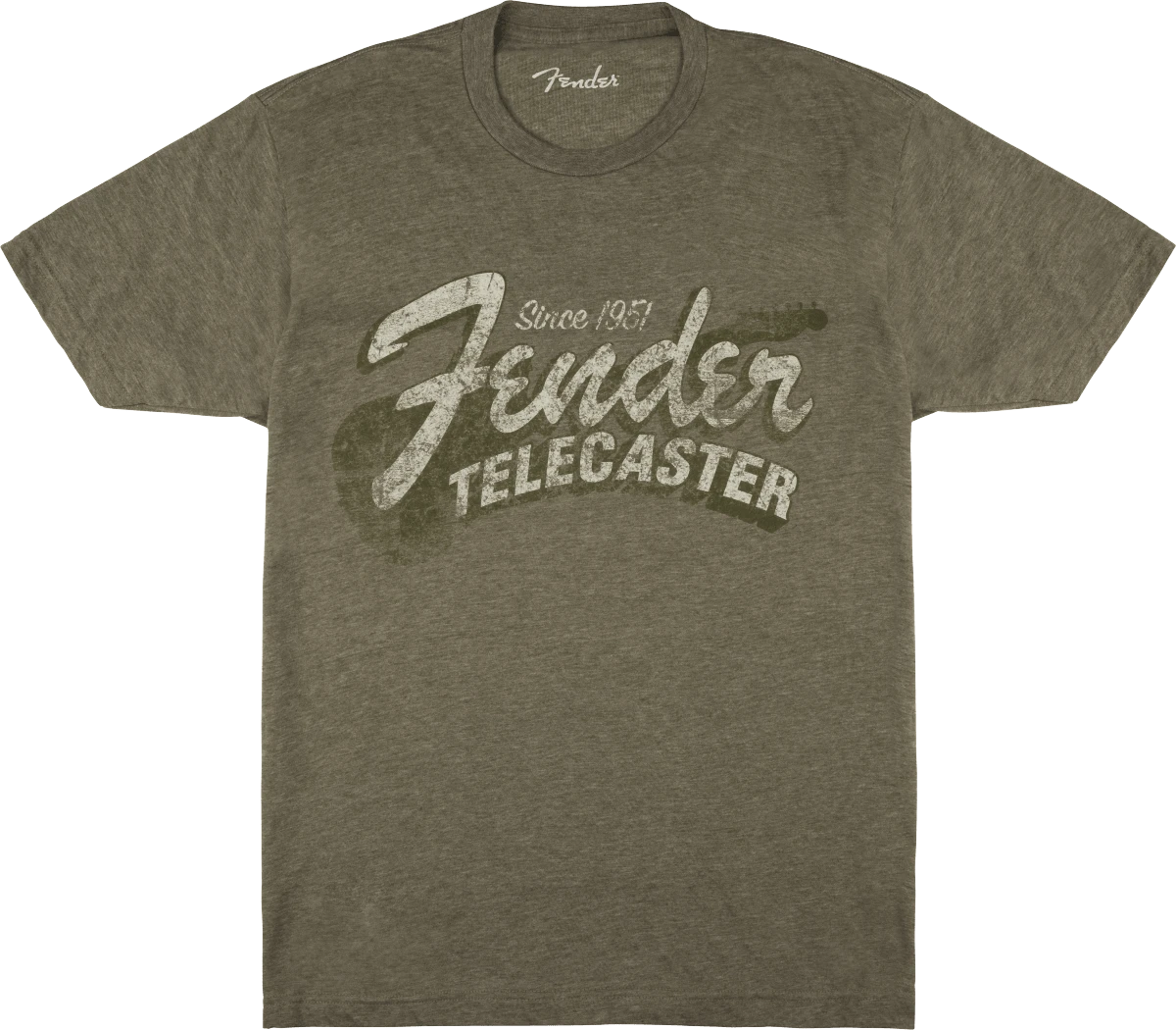 Fender® Since 1951 Telecaster™ T-Shirt, Military Heather Green 1 Fender® Since 1951 Telecaster™ T-Shirt, Military Heather Green