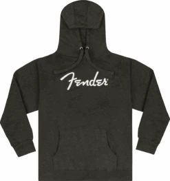 Fender® Spaghetti Logo Hoodie, Gray Heather