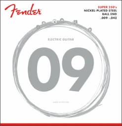 Fender Super 250 Guitar Strings, Nickel Plated Steel, Ball End, 250