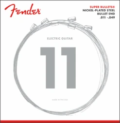 Fender Super Bullet® Strings, Nickel Plated Steel, Bullet End, 3250 -Faders Music Store fender super bullet strings nickel plated steel bullet end 3250 fmic 374689