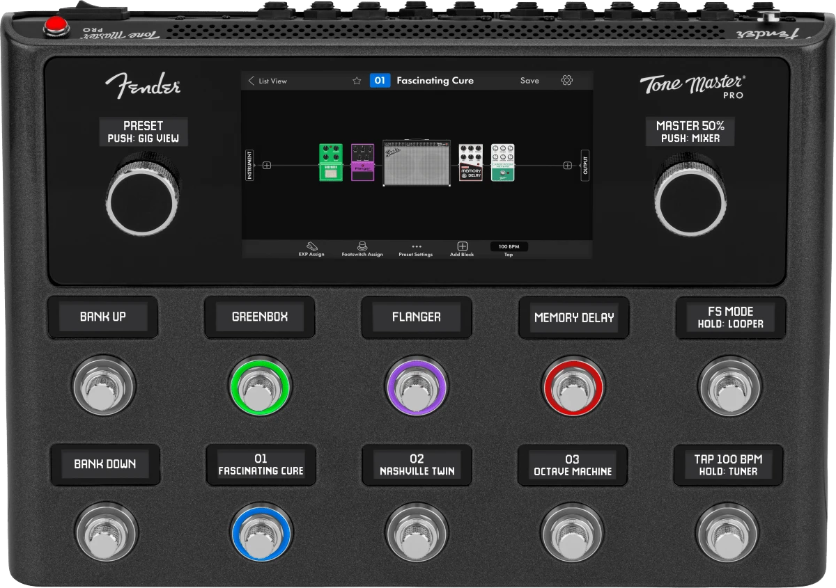 Fender Tone Master® Pro Multi-effects Guitar Workstation 1 Fender Tone Master® Pro Multi-effects Guitar Workstation