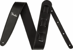 Fender Vegan Leather Strap, Black, 2.5", Microfiber