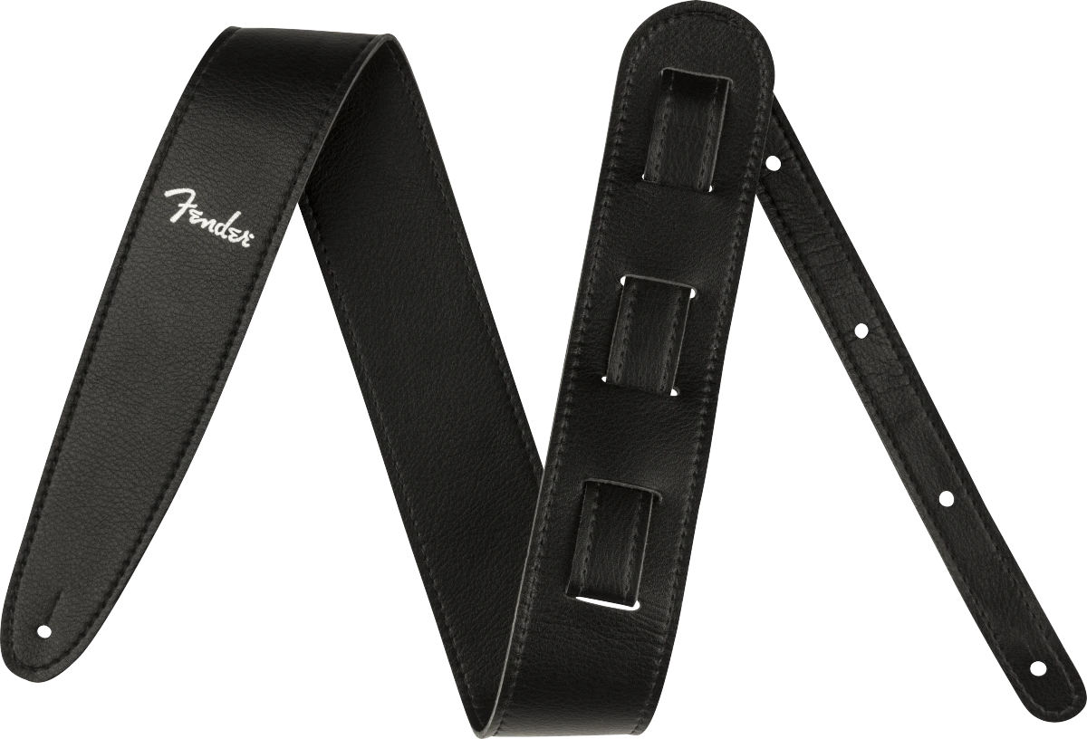 Fender Vegan Leather Strap, Black, 2.5", Microfiber 1 Fender Vegan Leather Strap, Black, 2.5", Microfiber
