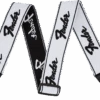 FENDER® WEIGHLESS™ RUNNING LOGO STRAP -Faders Music Store fender weighless running logo strap fmic 636225