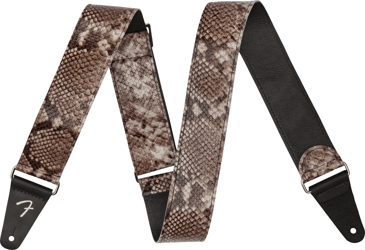 Fender Wild Faux Snakeskin Leather Strap, 2" 1 Fender Wild Faux Snakeskin Leather Strap, 2"