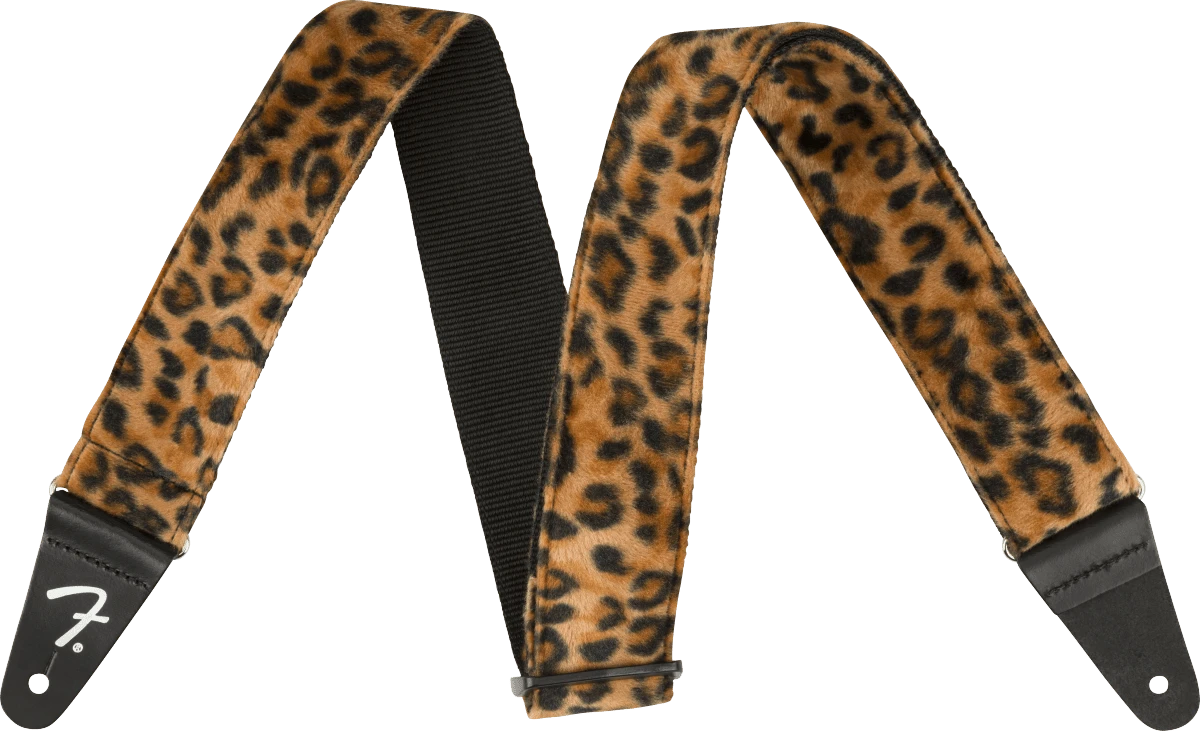 Fender Wild Leopard Print Guitar Strap, 2" 1 Fender Wild Leopard Print Guitar Strap, 2"