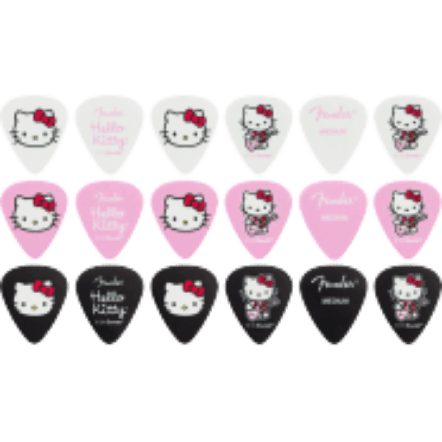Fender® X Hello Kitty® 18 Pack Pick Tin, Medium 4 Fender® X Hello Kitty® 18 Pack Pick Tin, Medium - Image 4