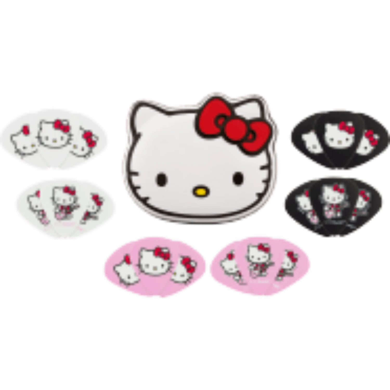 Fender® X Hello Kitty® 18 Pack Pick Tin, Medium 1 Fender® X Hello Kitty® 18 Pack Pick Tin, Medium