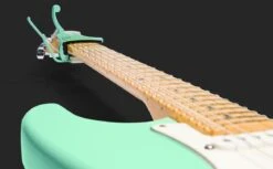 Fender X Kyser Electric Guitar Capo, Surf Green -Faders Music Store fender x kyser electric guitar capo surf green yorkville 416668