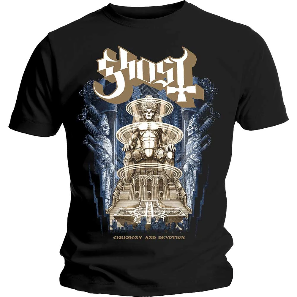 GHOST UNISEX T-SHIRT: CEREMONY & DEVOTION 1 GHOST UNISEX T-SHIRT: CEREMONY & DEVOTION