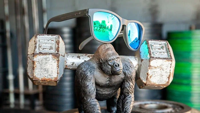 Goodr Sunglasses Silverback Squat Mobility 2 Goodr Sunglasses Silverback Squat Mobility - Image 2