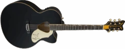 Gretsch G5022CBFE Rancher Falcon Jumbo Cutaway Acoustic/Electric, Fishman Pickups, Black -Faders Music Store gretsch g5022cbfe rancher falcon jumbo cutaway acousticelectric fishman pickups black fmic 982350