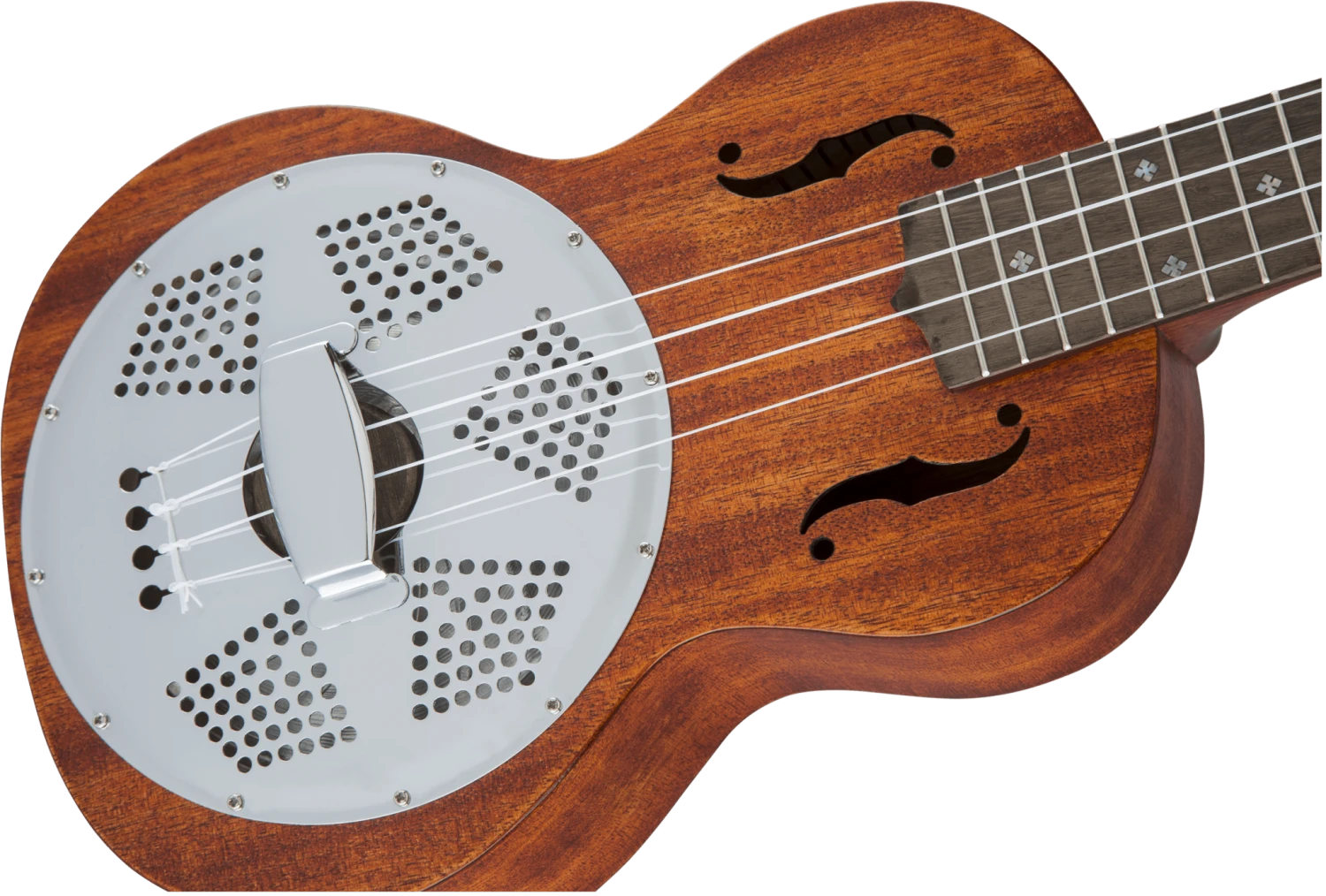 Gretsch G9112 Resonator-Ukulele With Gig Bag, Ovangkol Fingerboard, Biscuit Cone, Honey Mahogany Stain 2 Gretsch G9112 Resonator-Ukulele With Gig Bag, Ovangkol Fingerboard, Biscuit Cone, Honey Mahogany Stain - Image 2