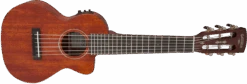 Gretsch G9126 A.C.E. Guitar-Ukulele, Acoustic-Cutaway-Electric With Gig Bag, Ovangkol Fingerboard, Fishman® Kula Pickup, Honey Mahogany Stain -Faders Music Store gretsch g9126 ace guitar ukulele acoustic cutaway electric with gig bag ovangkol fingerboard fishman kula pickup honey mahogany stain fmic 251869