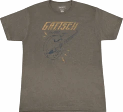 Gretsch® Lightning Bolt T-Shirt, Brown