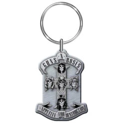 GUNS N' ROSES KEYCHAIN: APPETITE (ENAMEL IN-FILL)