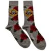 GUNS N' ROSES UNISEX ANKLE SOCKS: BULLET ROSES -Faders Music Store guns n roses unisex ankle socks bullet roses rock off trade 317796