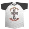 GUNS N' ROSES UNISEX RAGLAN TEE: APPETITE FOR DESTRUCTION 2 GUNS N' ROSES UNISEX RAGLAN TEE: APPETITE FOR DESTRUCTION -Faders Music Store guns n roses unisex raglan tee appetite for destruction rock off trade 909283