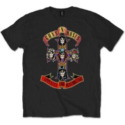GUNS N' ROSES UNISEX T-SHIRT: APPETITE FOR DESTRUCTION