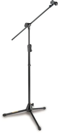 Hercules EZ Clutch Tripod Microphone Stand W/2 In 1 Hideaway Boom