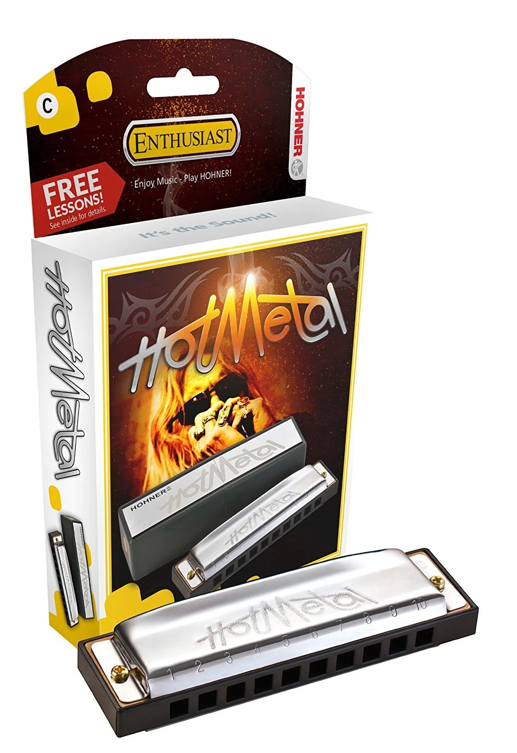 Hohner Hot Metal Diatonic Blistered Harmonica 1 Hohner Hot Metal Diatonic Blistered Harmonica