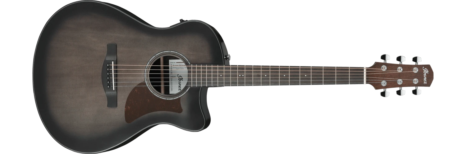 Ibanez AAM70CE Advanced Acoustic Electric, Trans Charcoal Burst 1 Ibanez AAM70CE Advanced Acoustic Electric, Trans Charcoal Burst