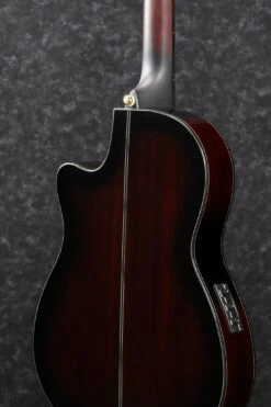 Ibanez Classical Acoustic Electric Guitar GA35TCE, Dark Violin Sunburst High Gloss -Faders Music Store ibanez classical acoustic electric guitar ga35tce dark violin sunburst high gloss hoshino 398728